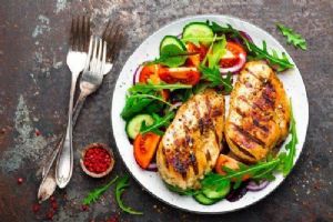 Cooked chicken fillets